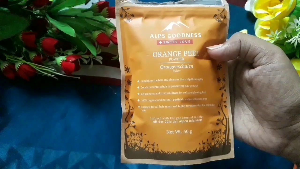 Alps Goodness Orange Peel Powder Review Hindi Youtube