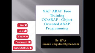 5.  SAP ABAP - Free Online Training  -  OOABAP Friends Class and casting no Voice