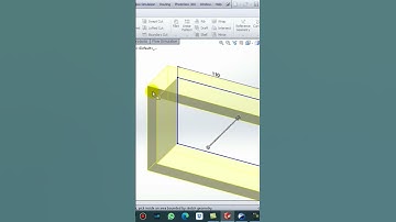 Extrude Thin Feature || SolidWorks #solidworks