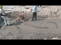 Sand compaction by plate compactor machine 