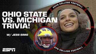 PHONE A FRIEND! 📞 Jess Sims asks Ohio State vs. Michigan TRIVIA! @geico | Countdown to GameDay