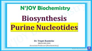 1: Purine Nucleotides: De novo synthesis | Nucleotide Metabolism | Biochemistry | @NJOYBiochemistry