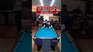 Can I Beat A Local In A Single Game Of Pool? #shorts