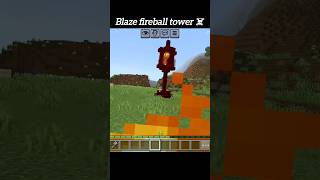 This Fireball Tower DESTROYS Everything! (OP Defense) ☠️ | @devrajj21 | #shorts #minecraft