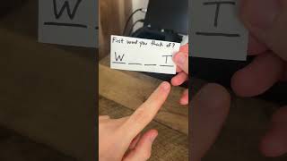 First Word?