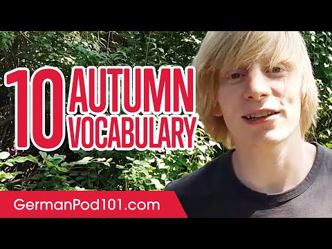 German Autumn Vocabulary