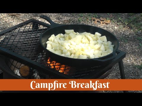 Cast Iron Campfire Breakfast ~ Best Camping Recipe ~ Camp Cooking ~ Amy Learns to Cook