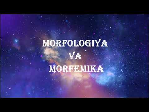 Video: Morfologiyada morf nima?