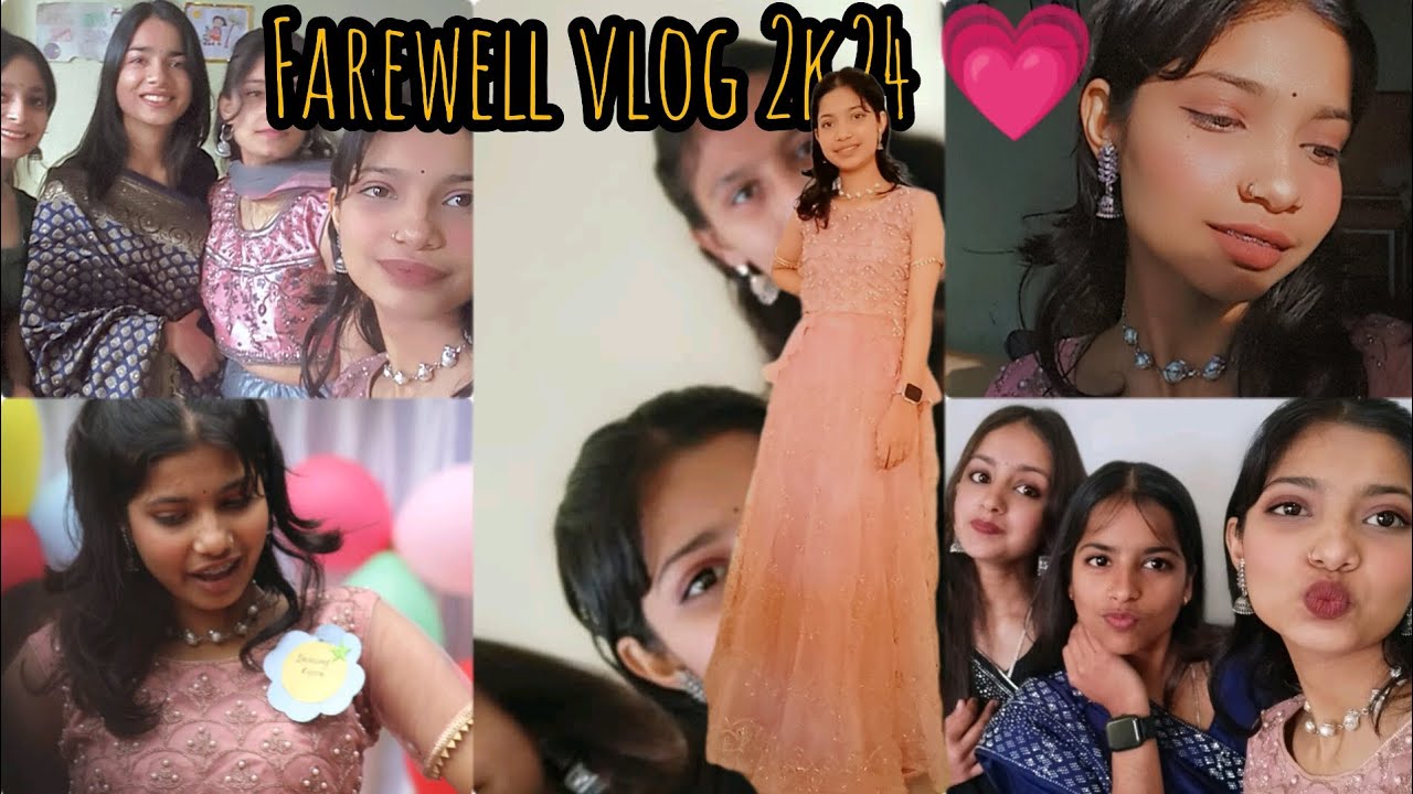 Farewell 2k24 💗 vlog || Last day as a 12th grader in school 🥺#farewell ...