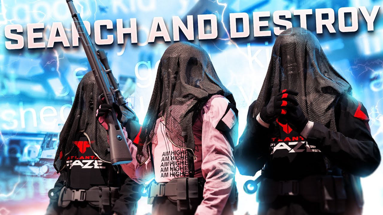 FaZe Clan 3 vs 6 trashtalkers then they rage quit...(search and destroy)