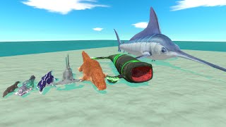 Mosasaurus Evolved to Become A Giant Swordfish - Animal Revolt Battle Simulator by ARBS TV 16,605 views 3 days ago 37 minutes