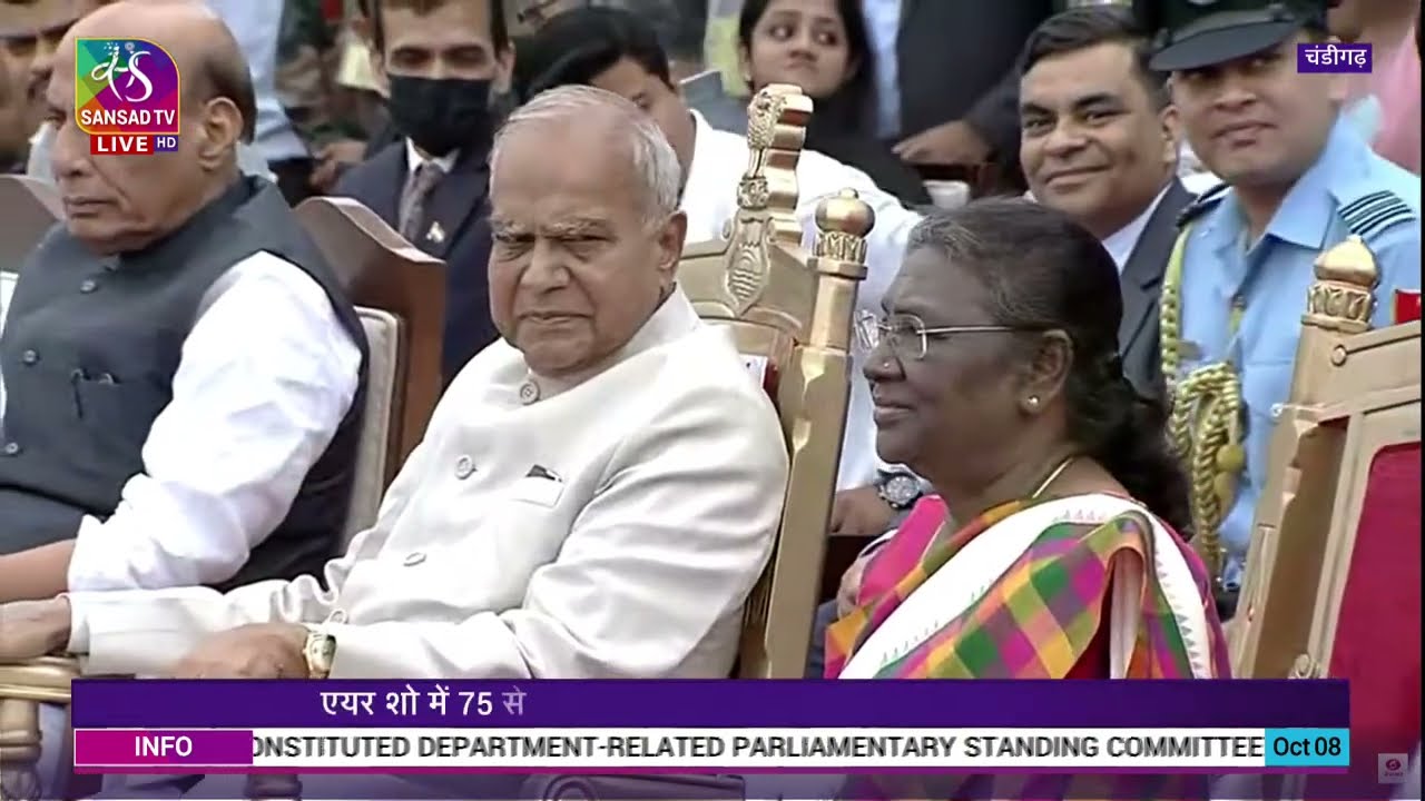 President Droupadi Murmu, Defence Minister attend 90th anniversary celebrations of Indian Air Force