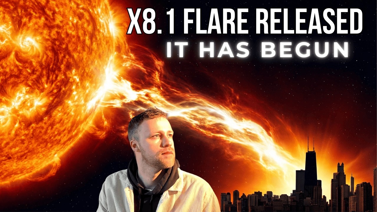 Ударит ли это по Земле? Солнечная вспышка X8.1 — самая мощная за последние годы.