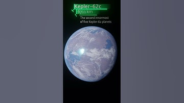 Kepler-62c rendered in Blender