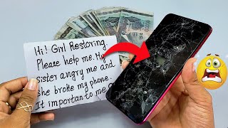 How to Restore Destroyed Vivo Y95 Cracked, restoration phone