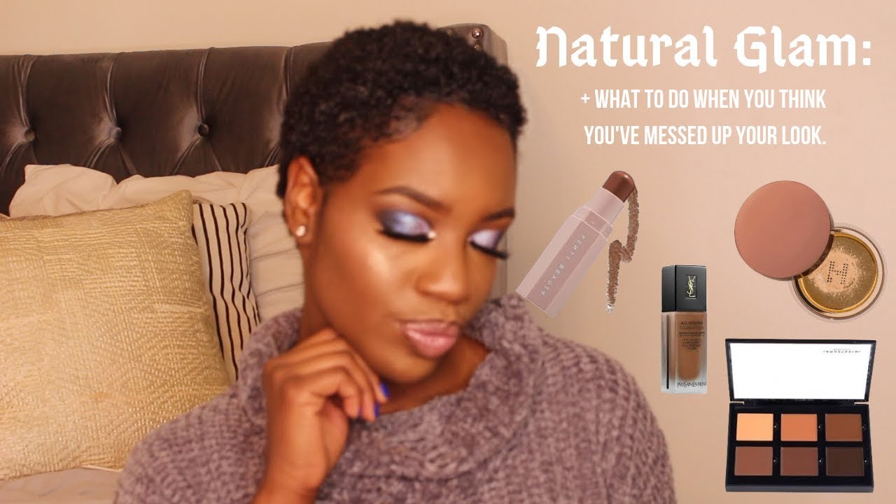 Natural Glam + What to do if you mess up your makeup!!!!