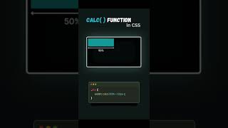 calc() function in CSS #css #usefull #code #coding #flex #fluid