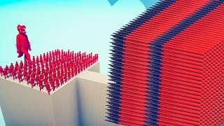 100x RED TYRANNOSAURUS REX + GIANT vs EVERY GOD - Totally Accurate Battle Simulator TABS