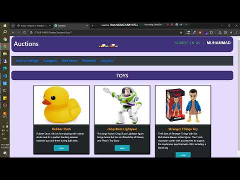 CS50’s Web Programming with Python and JavaScript - project 2 (Commerce)