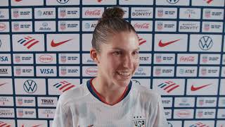 Post Match Mixed Zone | Izzy Rodriguez | USWNT vs. Ireland