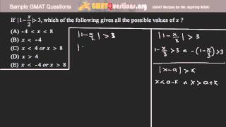 GMAT Questions - Algebra - Inequalities-Absolute Value & Polynomials - Question 4
