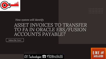How system will Identify Asset Invoices to transfer to FA in oracle EBS/Fusion Accounts Payable?