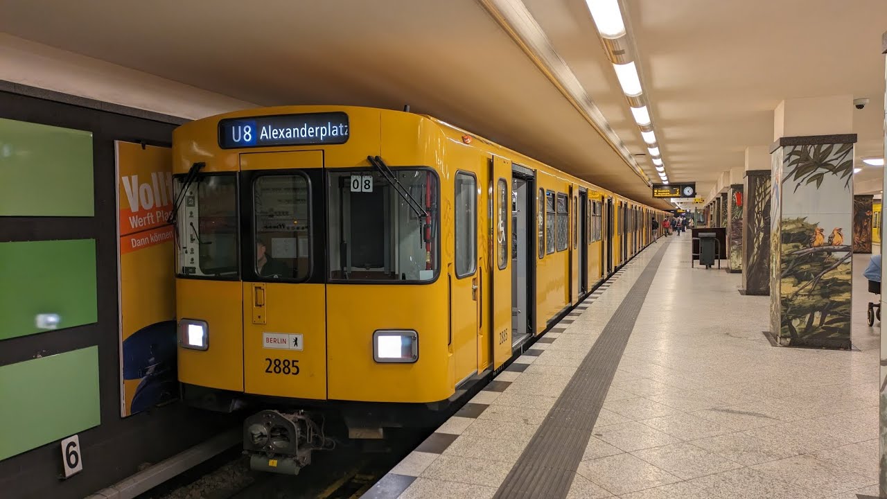 U-Bahn Berlin|Mitfahrt im F90 auf der U8 von Hermannstraße bis Alexanderplatz