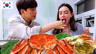 "Can't afford it" The reaction how my Ukrainian girlfriend acted when I offered to buy her king crab