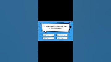 Which key combination is used to lock a computer? | Great Mind Official