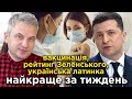 Найкраще за тиждень: вакцинація, українська латинка і свіжі рейтинги Зеленського | Дайджест новин