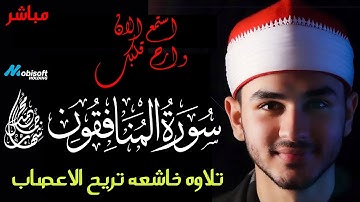 #live  تلاوة خاشعه تريح القلوب | سورة المنافقون | القارئ محمد شهاب