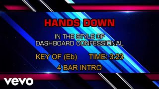 Dashboard Confessional - Hands Down (Karaoke)