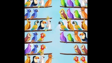 bird sort puzzle games offline 🦃BIRD SORT 2 COLOUR PUZZLE GAME 🐦