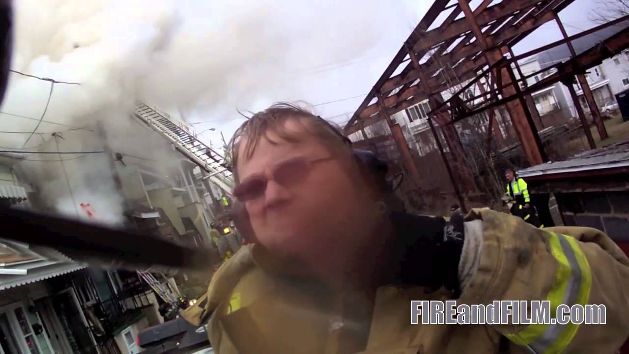 Helmet Cam Footage: 3 Alarm Fire - Shenandoah, PA - 12/31/13