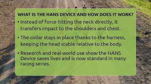 What Is The HANS Device And How Does It Work? - The Racing Xpert