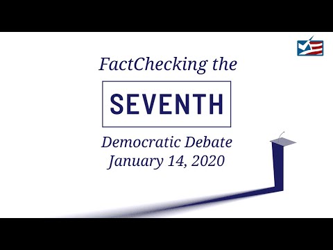 FactChecking the January 2020 Democratic Debate - YouTube