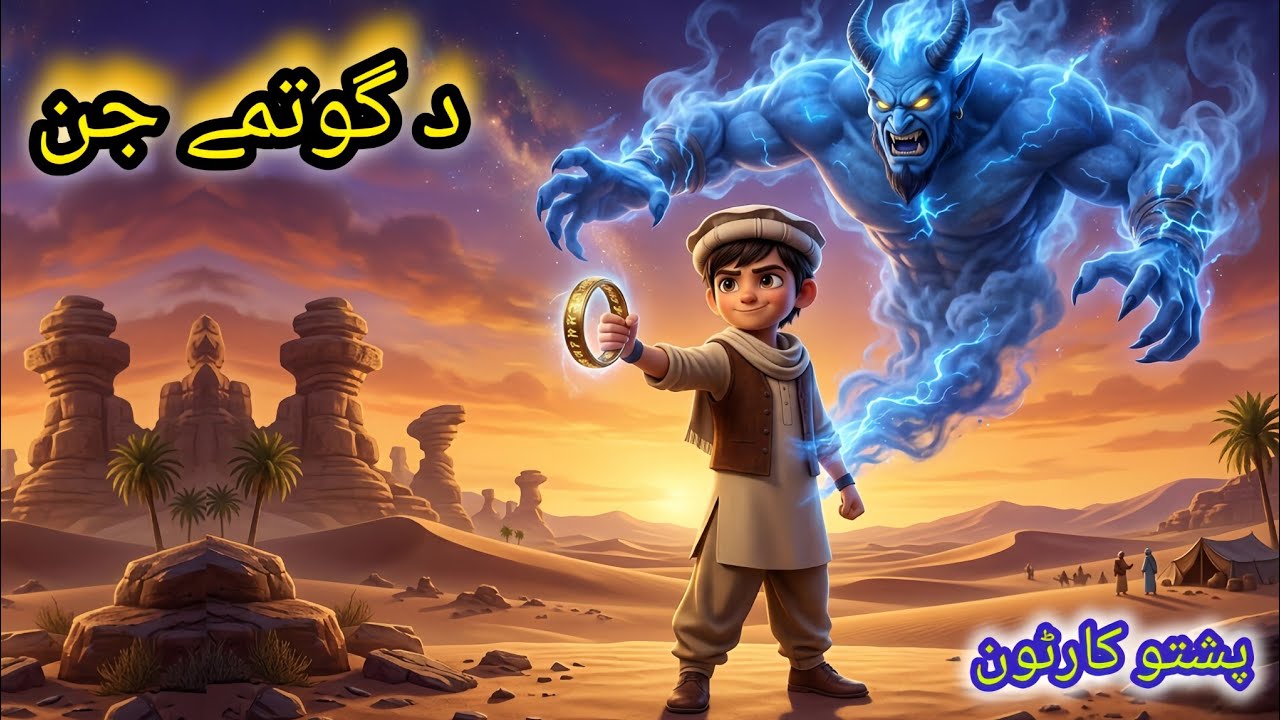 The Magical Ring  & The Blue Giant ||  د گو تمے  جن ||