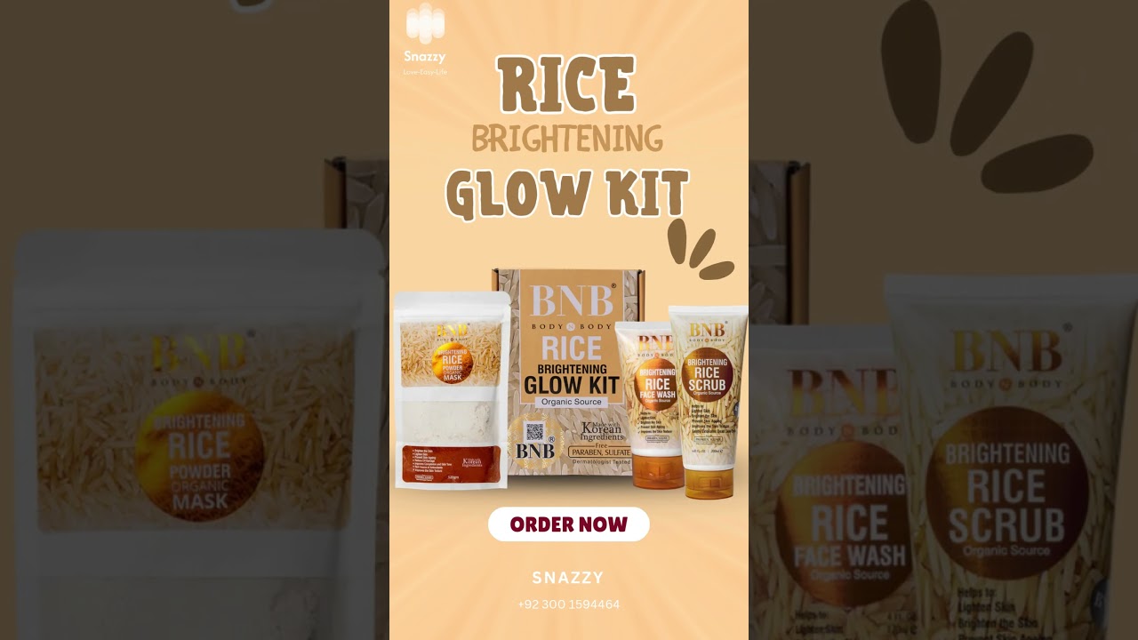 (RICE BRIGHTENING GLOW KIT) -Product Link in Description-