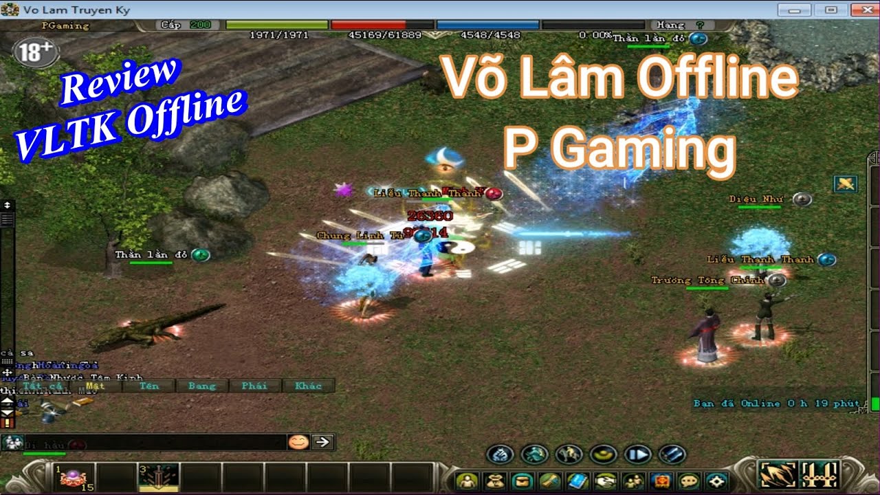 โค้ด hon ออฟ ไลน์  Update  [VLTK Offline] Trải nghiệm Server Võ Lâm Truyền Kỳ offline của P Gaming - trang bị Diệu Dương