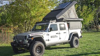 Jeep Gladiator with Alu-Cab Canopy Camper Walk Around