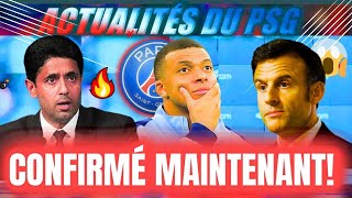 COUP DE TONNERRE! Á PARIS! LES ADIEUX DE MBAPPÉ AU PARC C'EST IMPOSSIBLE! ACTUALITÉ DU PSG OFFICIEL