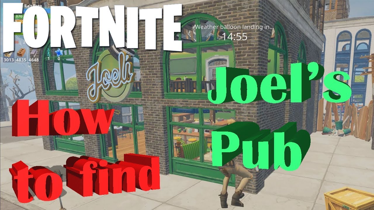 Tips for Finding Joel's Pub in Fortnite (Save the World) YouTube