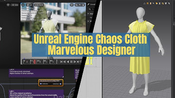 How To Create Cloth Asset in Unreal | USD to Unreal Engine Chaos Cloth Workflow