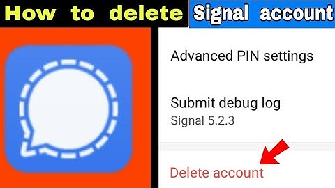 How to delete signal account permanently || signal account kaise delete kadte hain