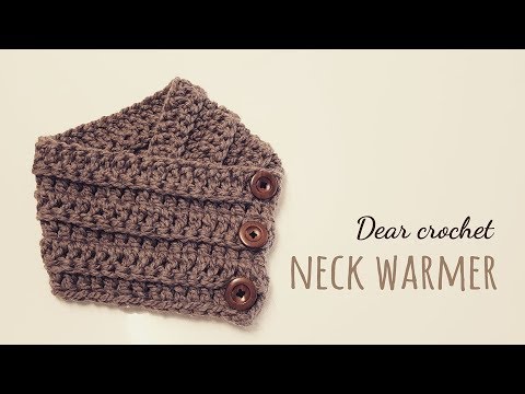 선물하기 좋은 쉽고 빠른 코바늘 넥 워머 :남녀모두 착용가능한 사이즈 (crochet neck warmer)