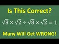 Understanding Order of Operations and Square Roots