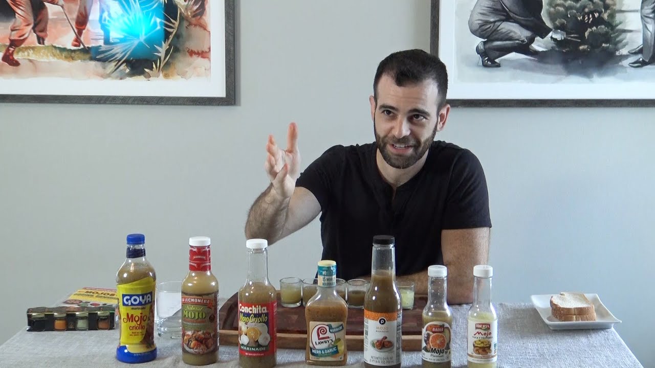 Blind Tasting: bottled mojo marinade with chef Miguel Massens (Goya, Badia, Conchita, Publix, etc.)