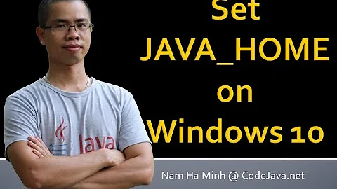 How to set JAVA_HOME environment variable on Windows 10