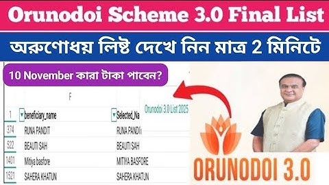 Orunodoi Asoni New List | Important Updates Orunodoi 3.0 | How To Check Orunodoi Final List 2025