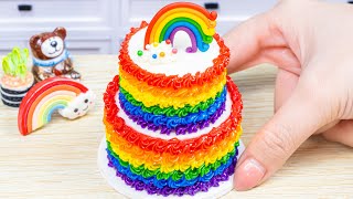 Tasty Miniature Rainbow Cake🌈1000+ Miniature Rainbow Cake Ideas🍰 Mini Cake Ideas